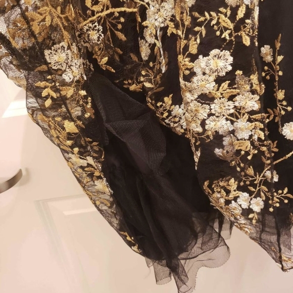 Express Floral Embroidered Ballerina Midi Skirt (XS) - Picture 5 of 7